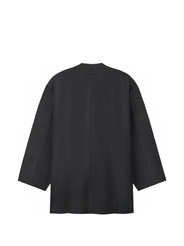 Полосатая куртка без воротника Fear Of God, серый — фото 2