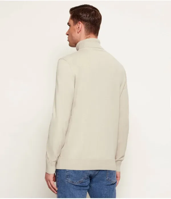 Водолазка Акиро С regular fit Boss Orange, бежевый — фото 3