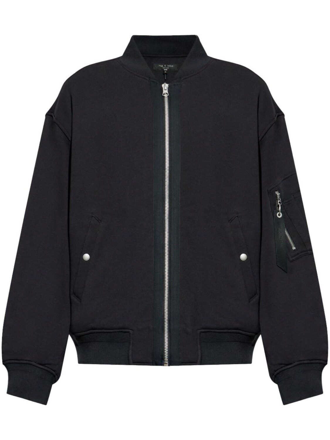 

Куртка-бомбер из джерси Rag & bone, черный