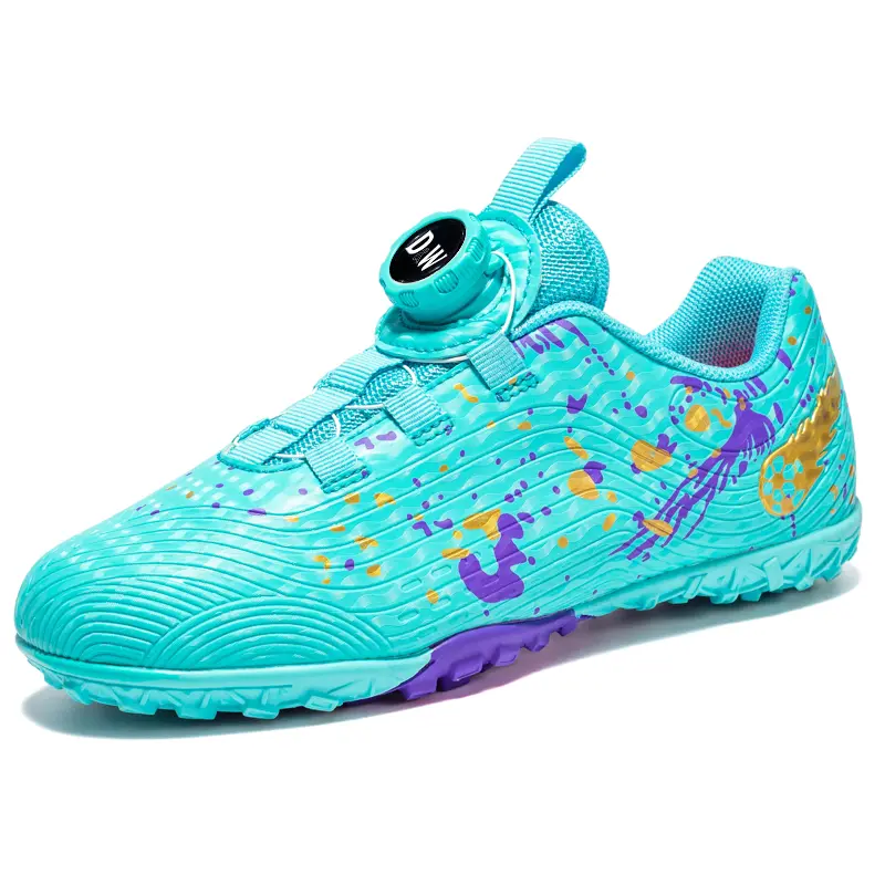 

Детские футбольные бутсы с амортизацией ударов и износостойкостью, низкие D&W, фиолетовый