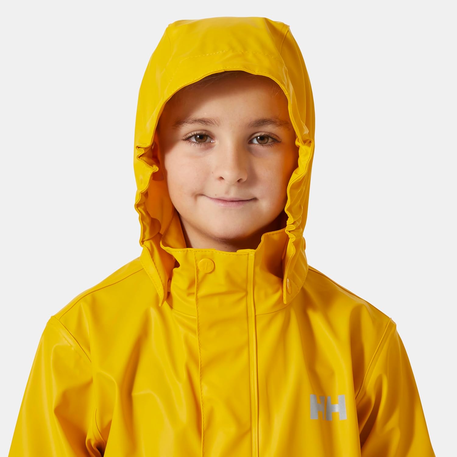 Куртка Helly-Hansen Junior Moss - унисекс пальто с технологией HELOX, молнией YKK, съемным капюшоном, регулируемыми манжетами и подолом, накладными карманами Helly Hansen, 344 Essential Yellow — фото 3