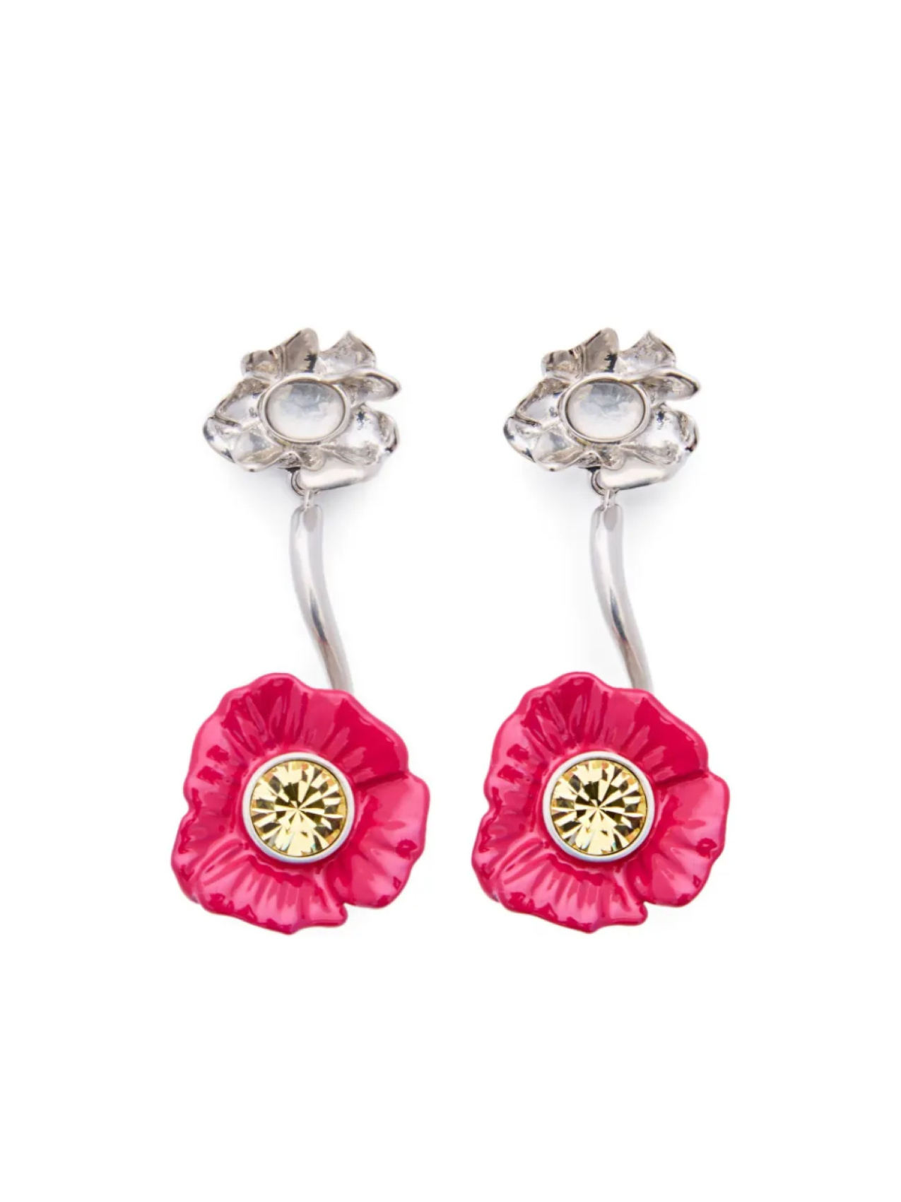 

Серьги Marni Flower Pop, серебряный