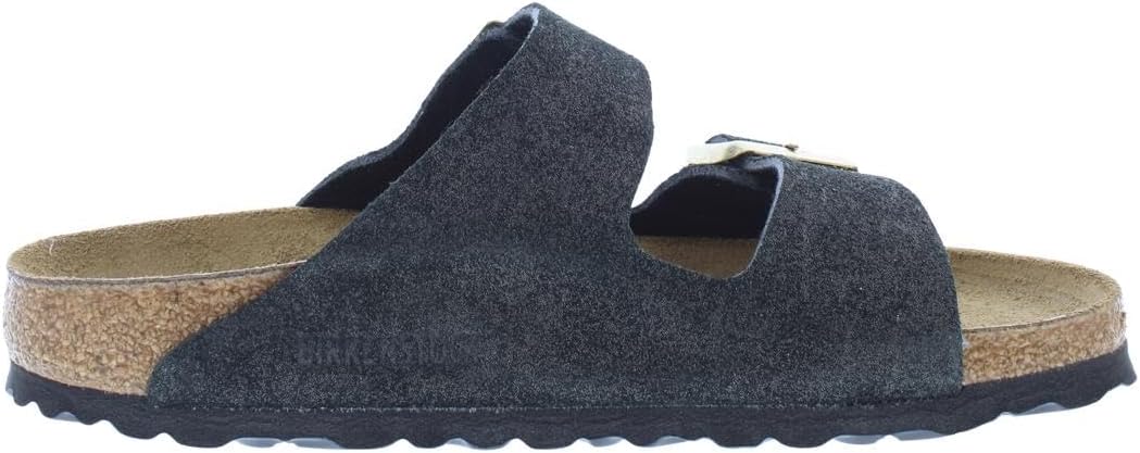 Сандалии Birkenstock Arizona с мягкой стелькой для взрослых унисекс, черный/угольный — фото 3