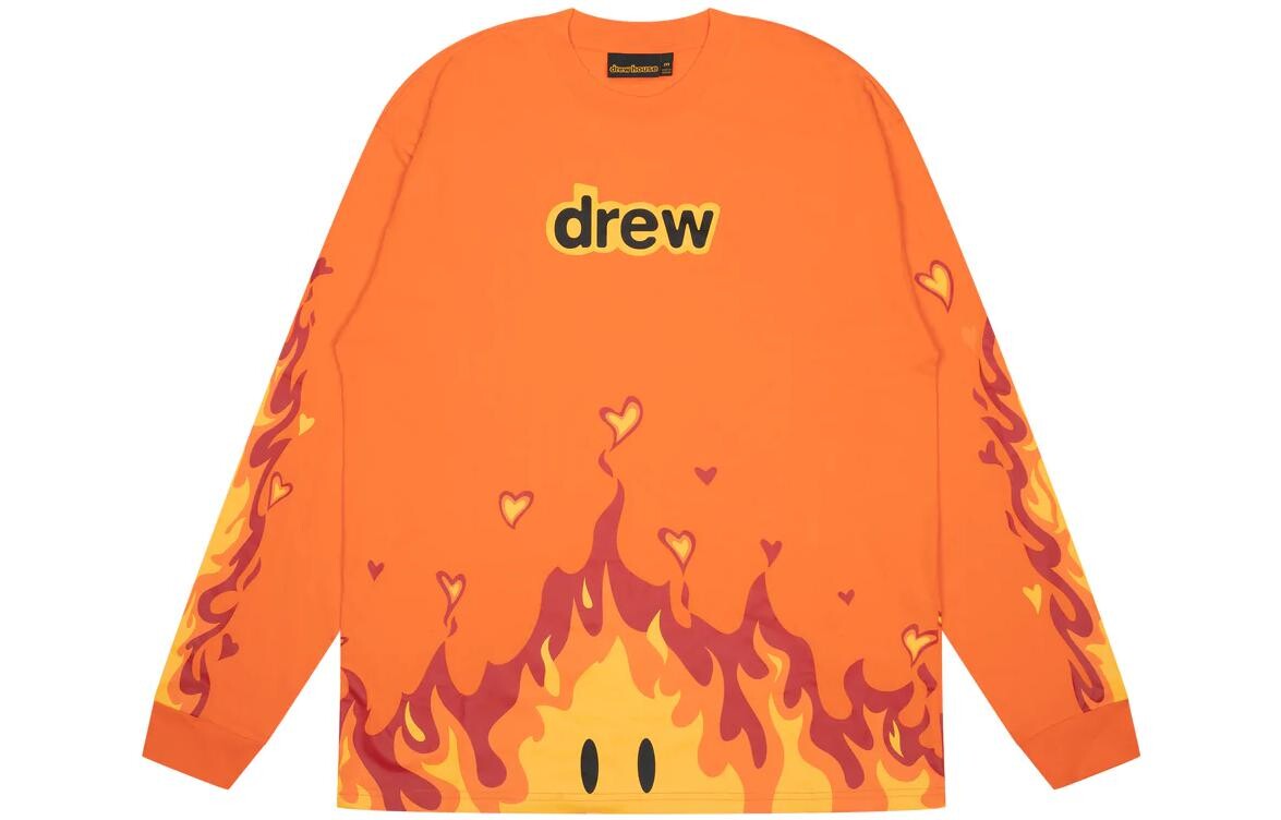 

Футболка Flame Series унисекс оранжевого цвета Drew House, оранжевый
