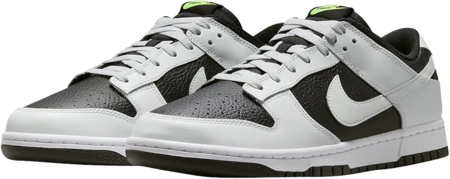Кроссовки мужские Nike Dunk Low, цвет Black/Photon Dust/Volt/White — фото 3