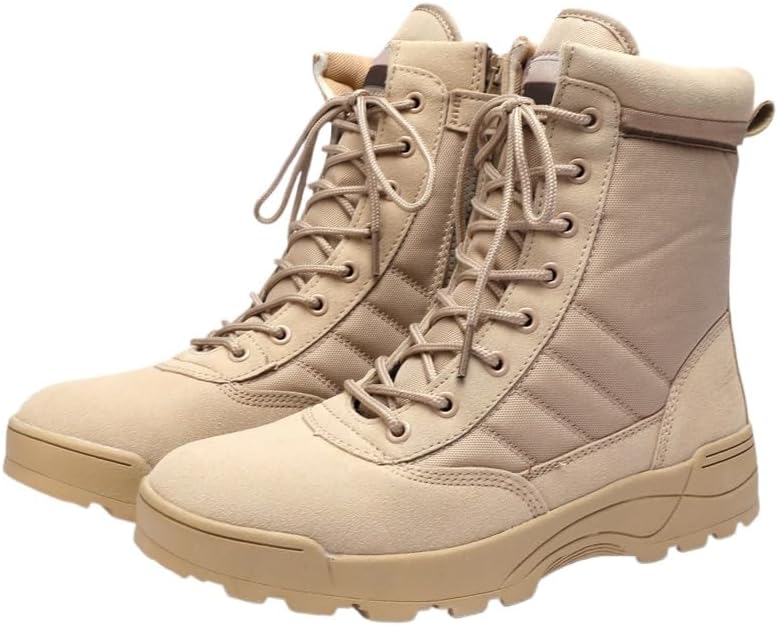 Мужские высокие походные ботинки Hhhchpm для активного отдыха на природе, Sand Color