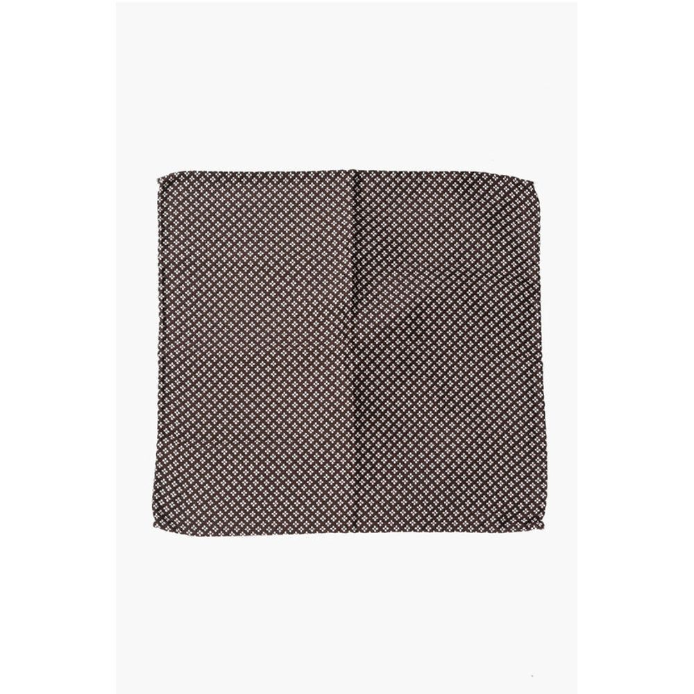 

Шелковый нагрудный платок с цветочным жаккардовым узором Dsquared2, белый