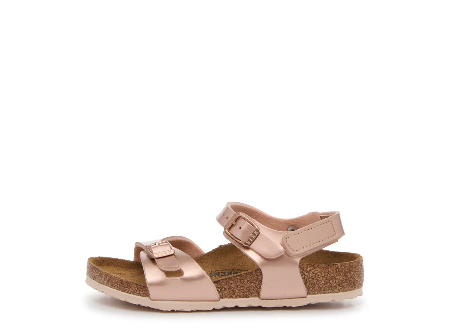 Сандалии Birkenstock Rio Sandal - Kids', Rose Gold Metallic — фото 3