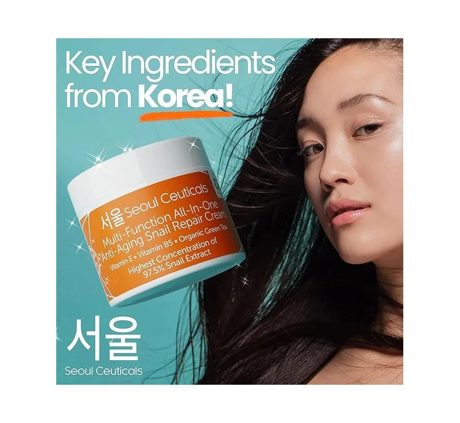 Крем для лица Seoul Ceuticals — Корейский для восстановления кожи с экстрактом улиточной слизи (K Beauty Skincare) — фото 4