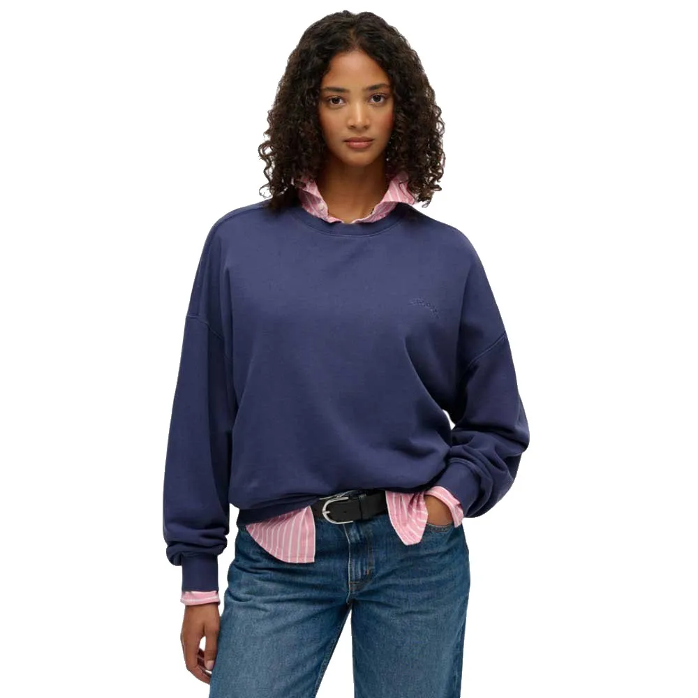 

Толстовка Superdry Essential Logo Gd Relax Crew, синий