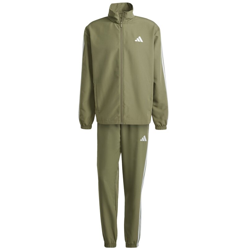 

Спортивный костюм, базовый, тканый, с тремя полосками Adidas, цвет olistr