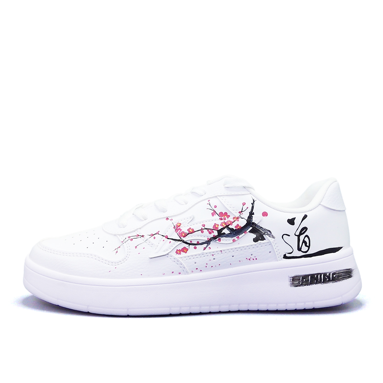 

Легкие, дышащие, низкие скейтбордные кроссовки Li Ning Floating Boat Balance, унисекс., белый