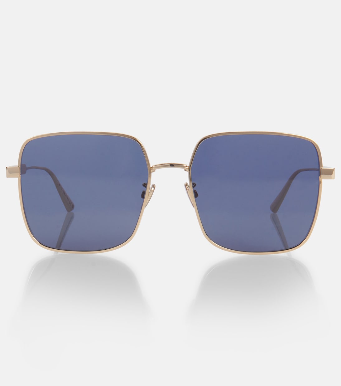 

Dior Cannage S1U квадратные солнцезащитные очки Dior Eyewear, Gold/Solid Blue
