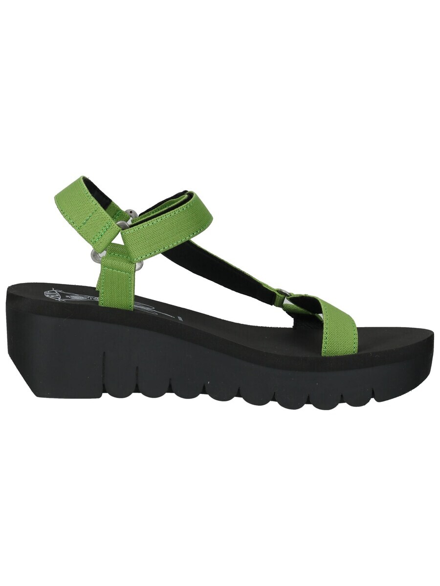Босоножки на высоком каблуке FLY LONDON Strap Sandals, зеленый — фото 4