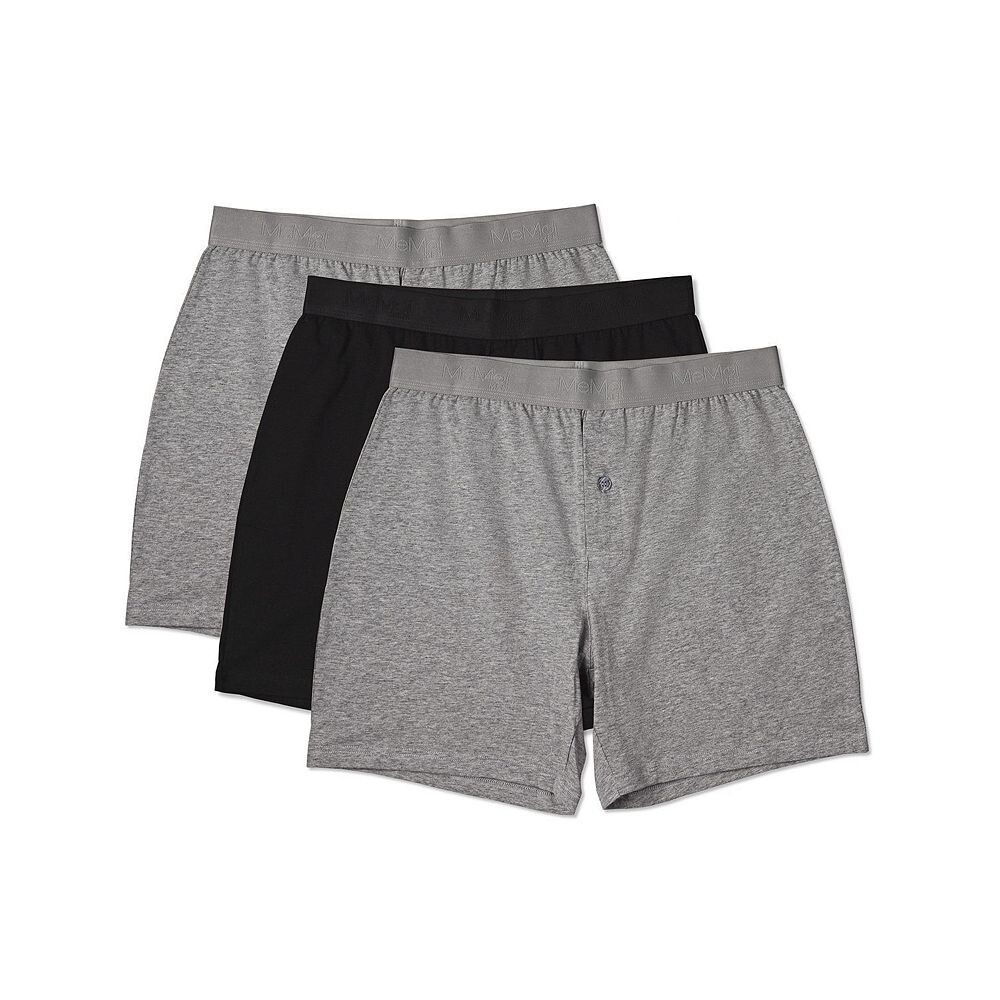 

Набор из 3 пар мужских боксеров классического кроя MeMoi, цвет Black Gray