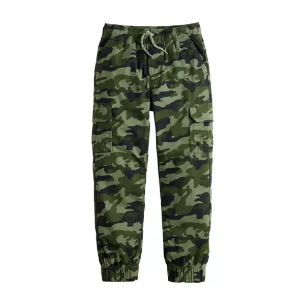 

Спортивные брюки-карго из твила для мальчиков 4-12 лет Jumping Beans, цвет olive green camo