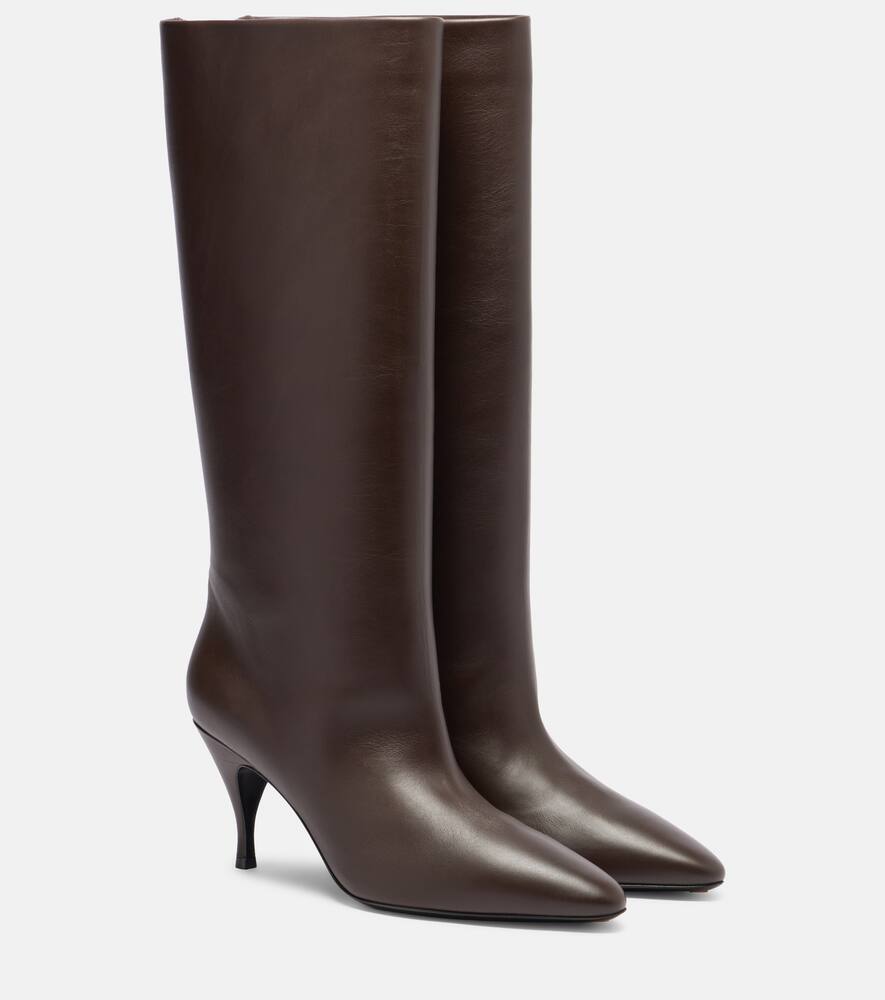 Ботинки высокие Silhouette 80 из кожи Herbert Levine, Dark Brown