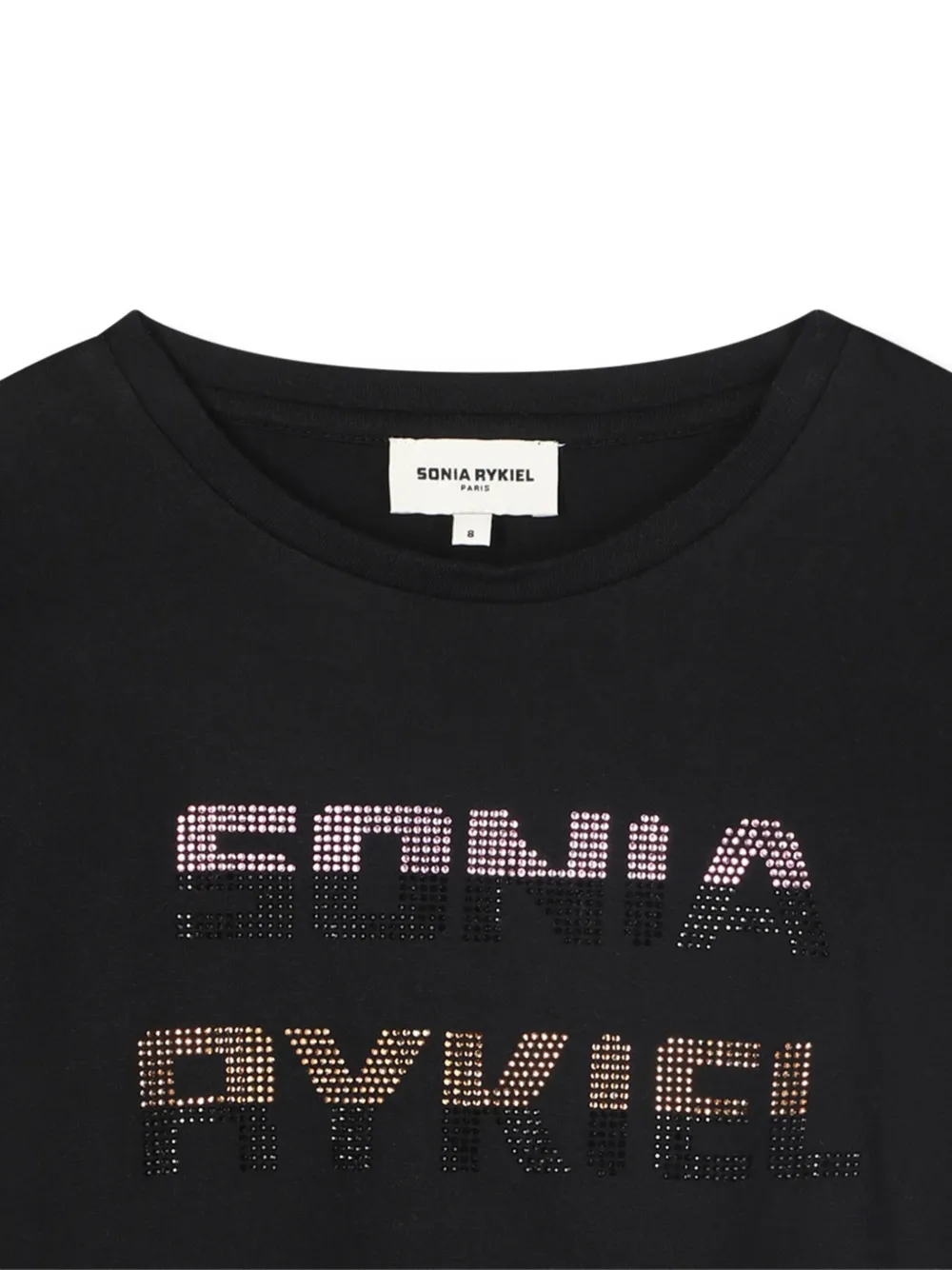 Футболка со стразами SONIA RYKIEL ENFANT, черный — фото 3