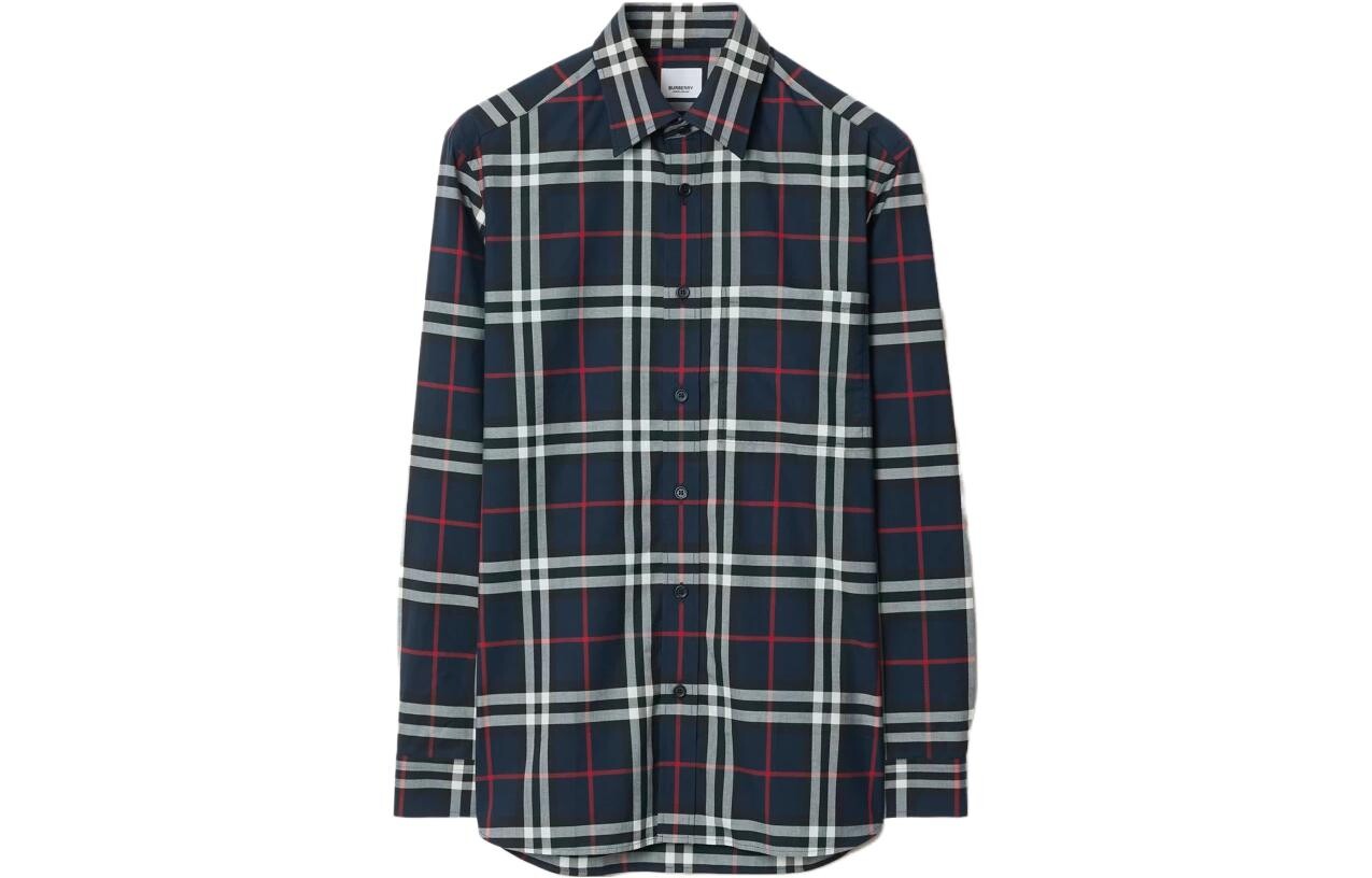 

Рубашка мужская темно-синяя Burberry, синий