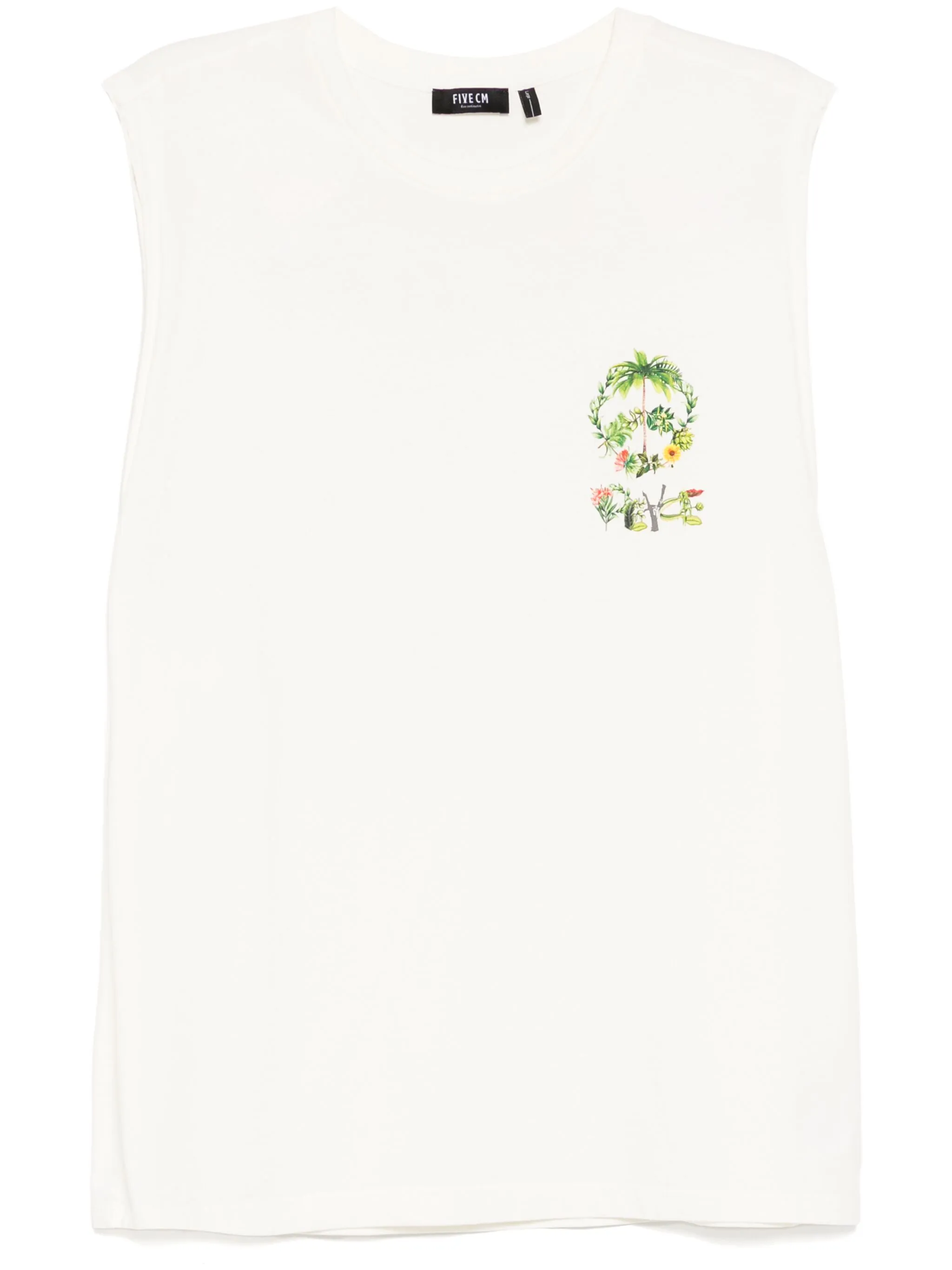 

Топ с логотипом Five Cm, белый