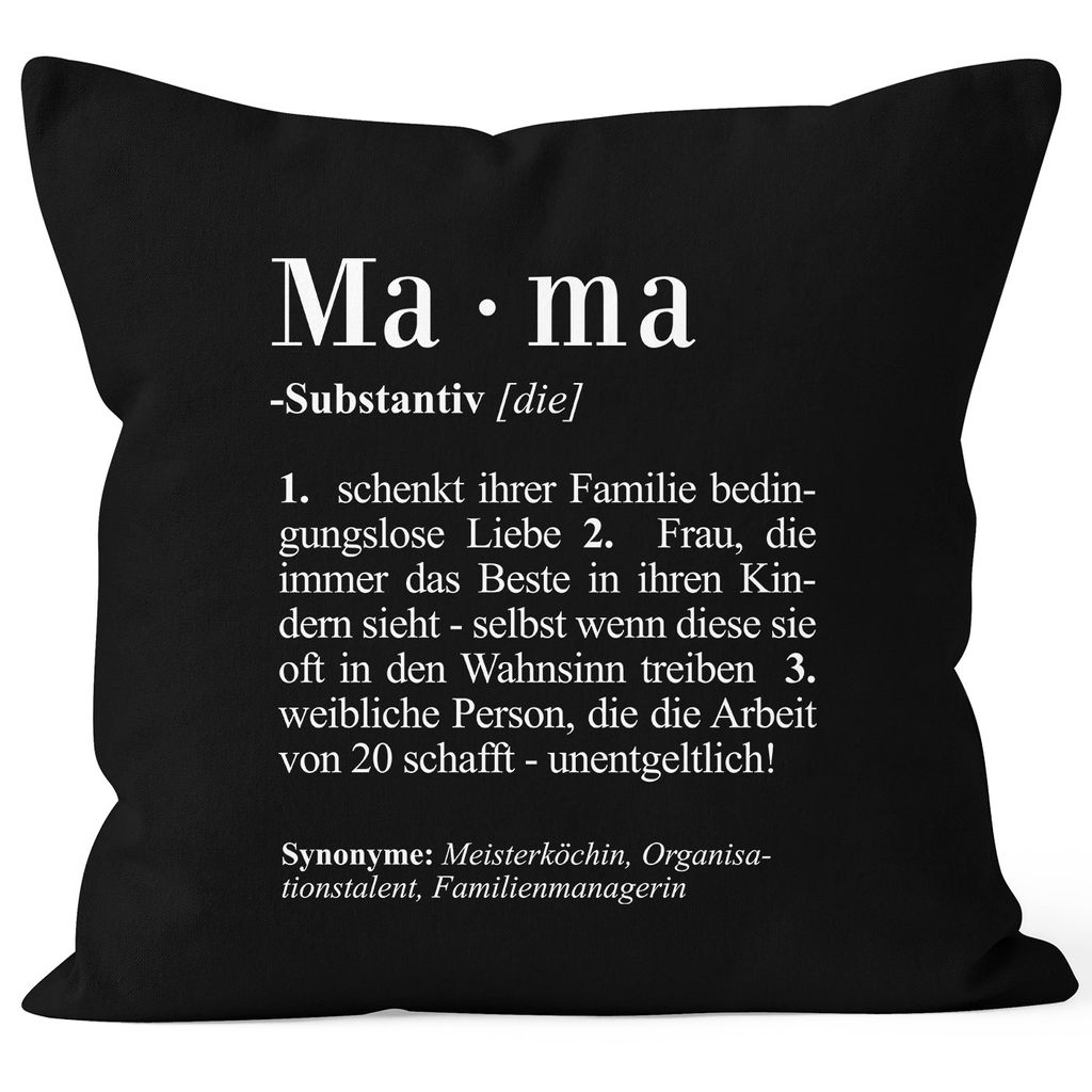 

Чехол на подушку Mama Definition Dictionary Duden, словарь Duden, чехол на подушку, декоративная подушка, хлопок MoonWorks Mama, черный, униразмер