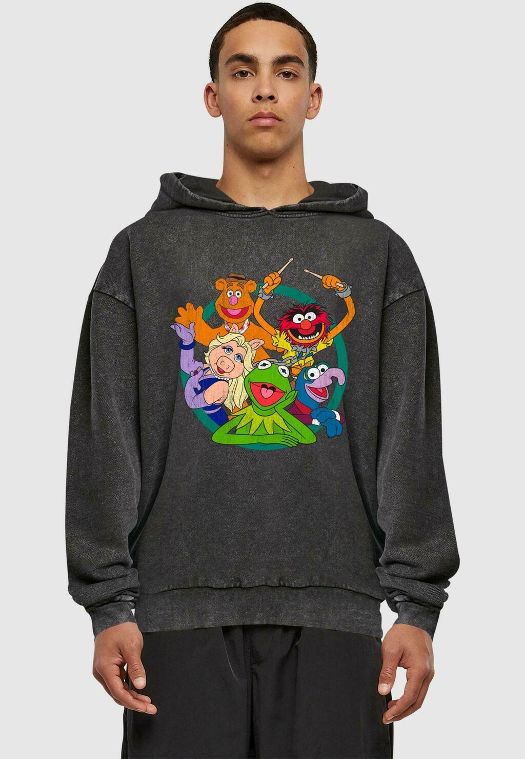 

Толстовка с капюшоном MUPPETS GROUP CIRCLE ABSOLUTE CULT, черный