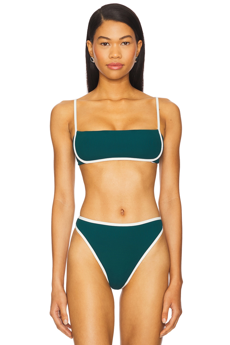

Топ бикини Hazel Lspace, deep teal & cream