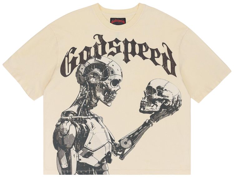 

Футболка Godspeed Mankind Vs All T-Shirt 'Bone/Red', разноцветный