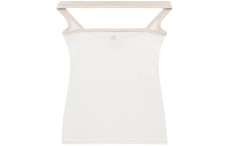 

Контрастный топ с гиперболой COURREGES, White Heritage/Heritage White