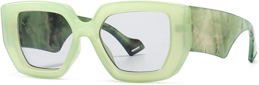 

Модные солнцезащитные очки большого размера Polygon для женщин, ретро-очки, разноцветные, с защитой от УФ-излучения UV400, мужские солнцезащитные очки 2027 года MTZJH, Green Light Gray