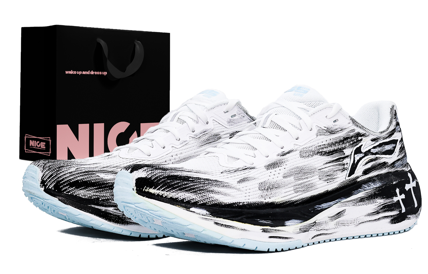 

Мужские повседневные беговые кроссовки Li Ning Version 2.0 с амортизацией и низким верхом., черный