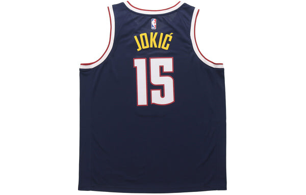 Майка Nike NBA Basketball Sports Jersey Vest Denver Nuggets Jokic 15 Navy Blue Dark blue, синий — фото 2