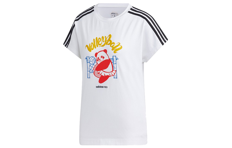 Футболка женская белая Adidas Neo — фото 2
