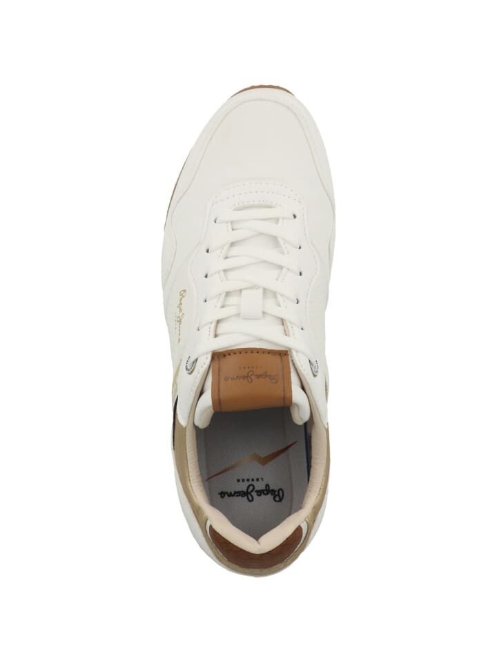 Низкие кроссовки Pepe Jeans low London Snake, белый — фото 2