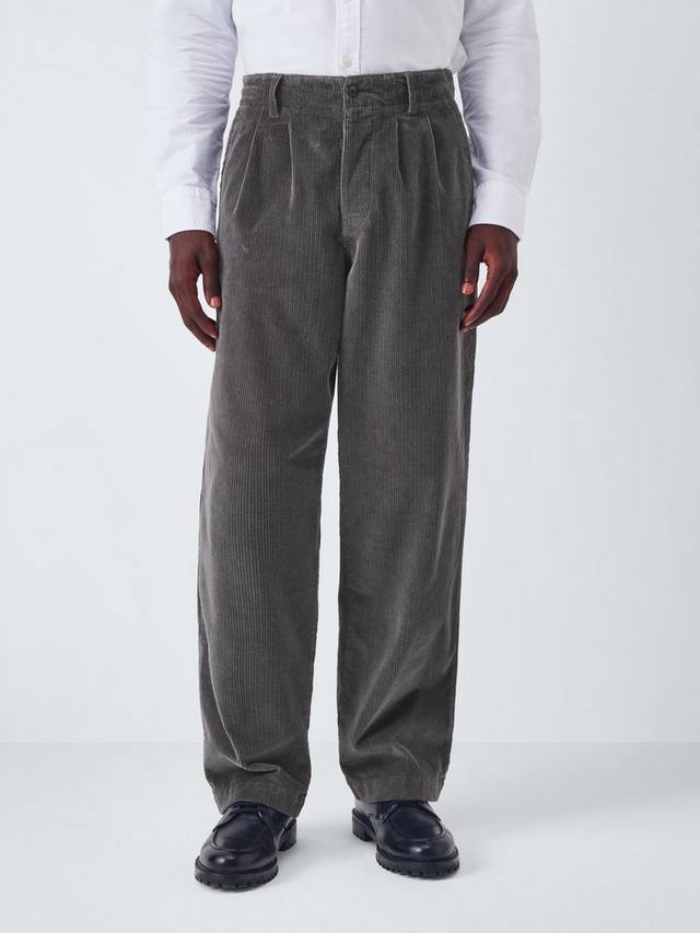 

Брюки из вельвета свободного кроя John Lewis, Grey