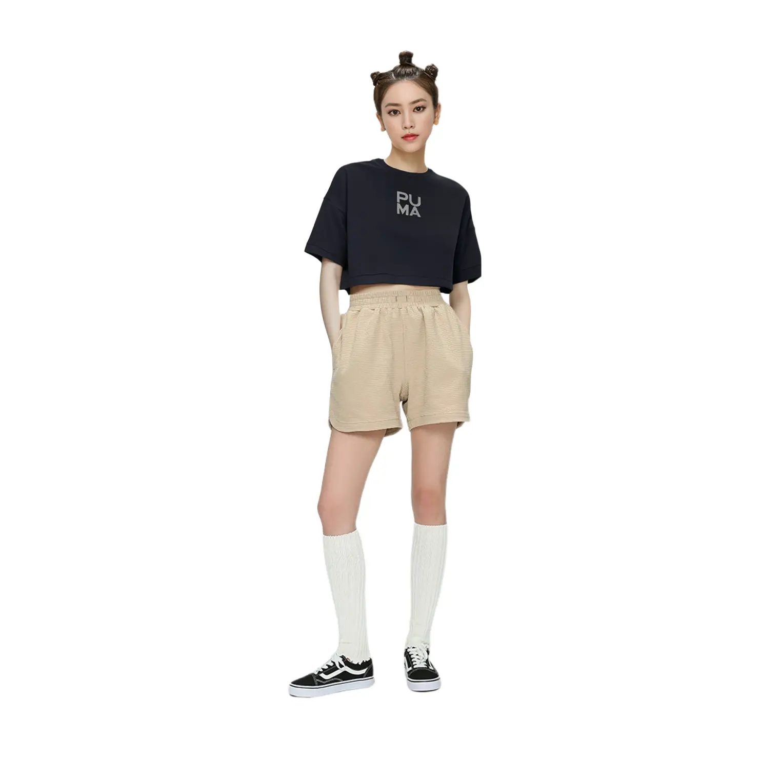 Женская футболка Puma, цвет Black — фото 4