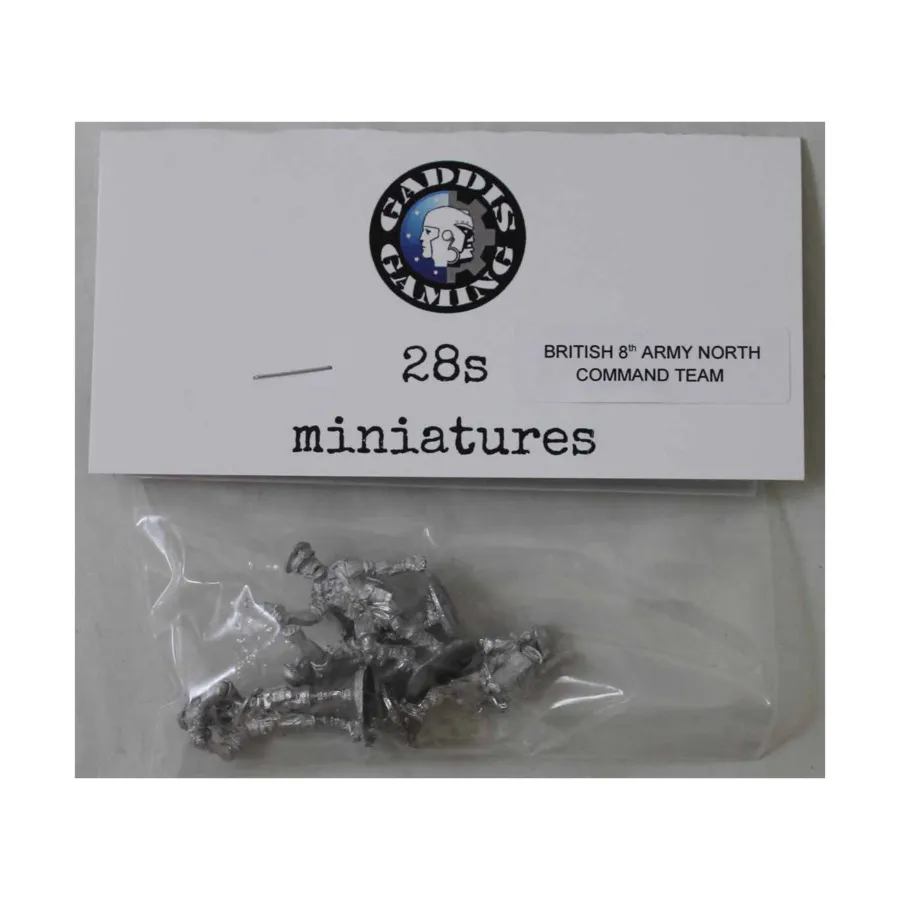

Командная группа 8АН из 4 человек, WWII Miniatures - British - 8th Army North Africa - Infantry (28mm)