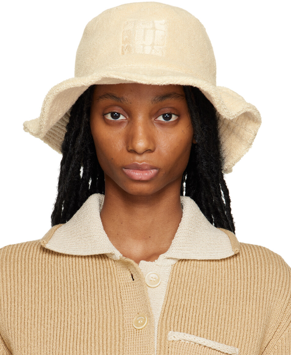 

Бежевая панама Le Raphia Le Bob Bandho Light Jacquemus