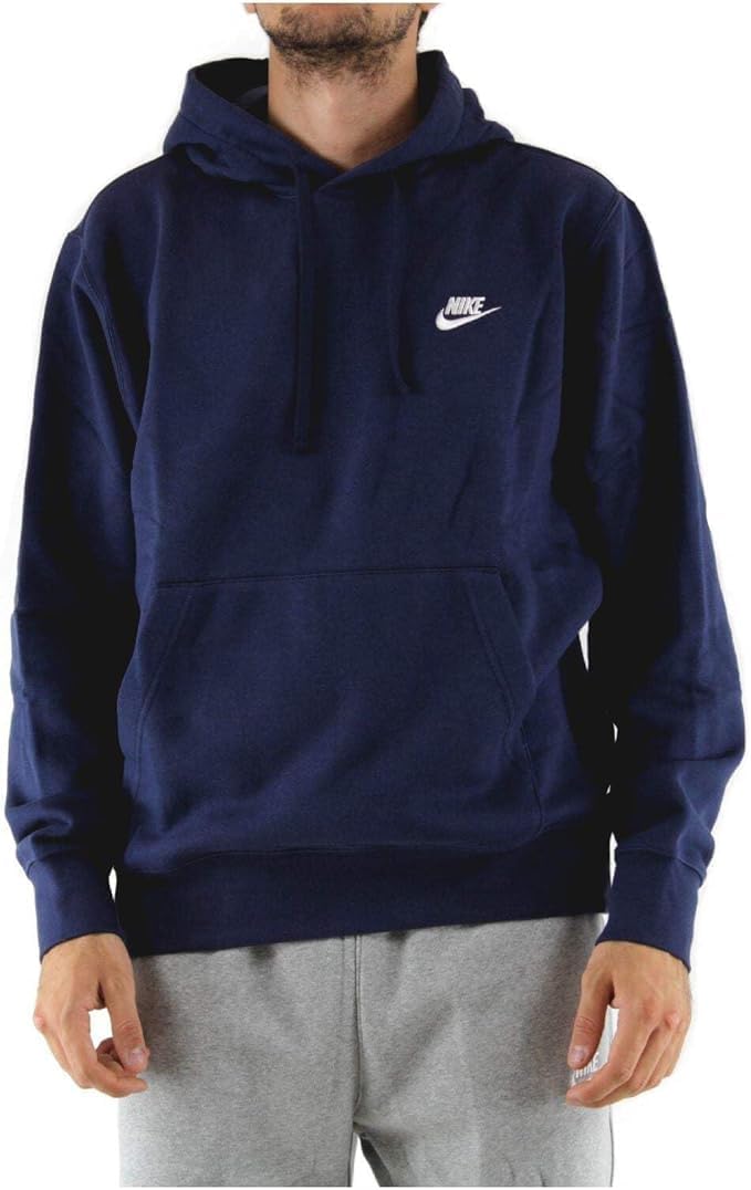 

Толстовка с капюшоном Nike Mens Sportswear Club, Midnight Navy/(White)