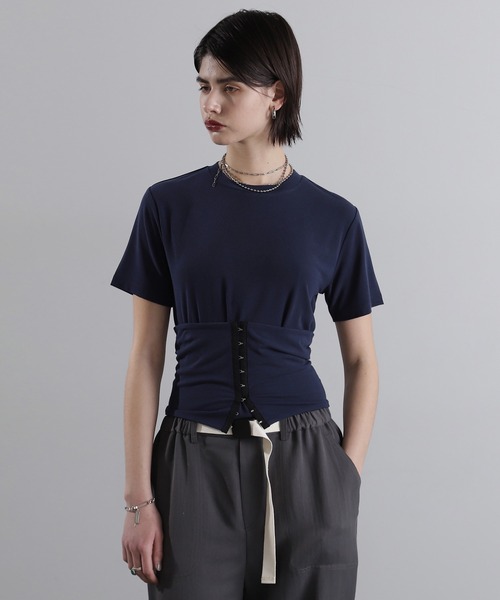 

Комплект бандо и футболка ROSE BUD, темно-синий