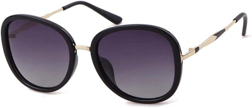 

Солнцезащитные очки с поляризационным покрытием для женщин, ретро-зеркальные линзы, винтажные очки для мужчин, очки для вождения, женские солнцезащитные очки UV400 HDUBFY, C7 Black Grey