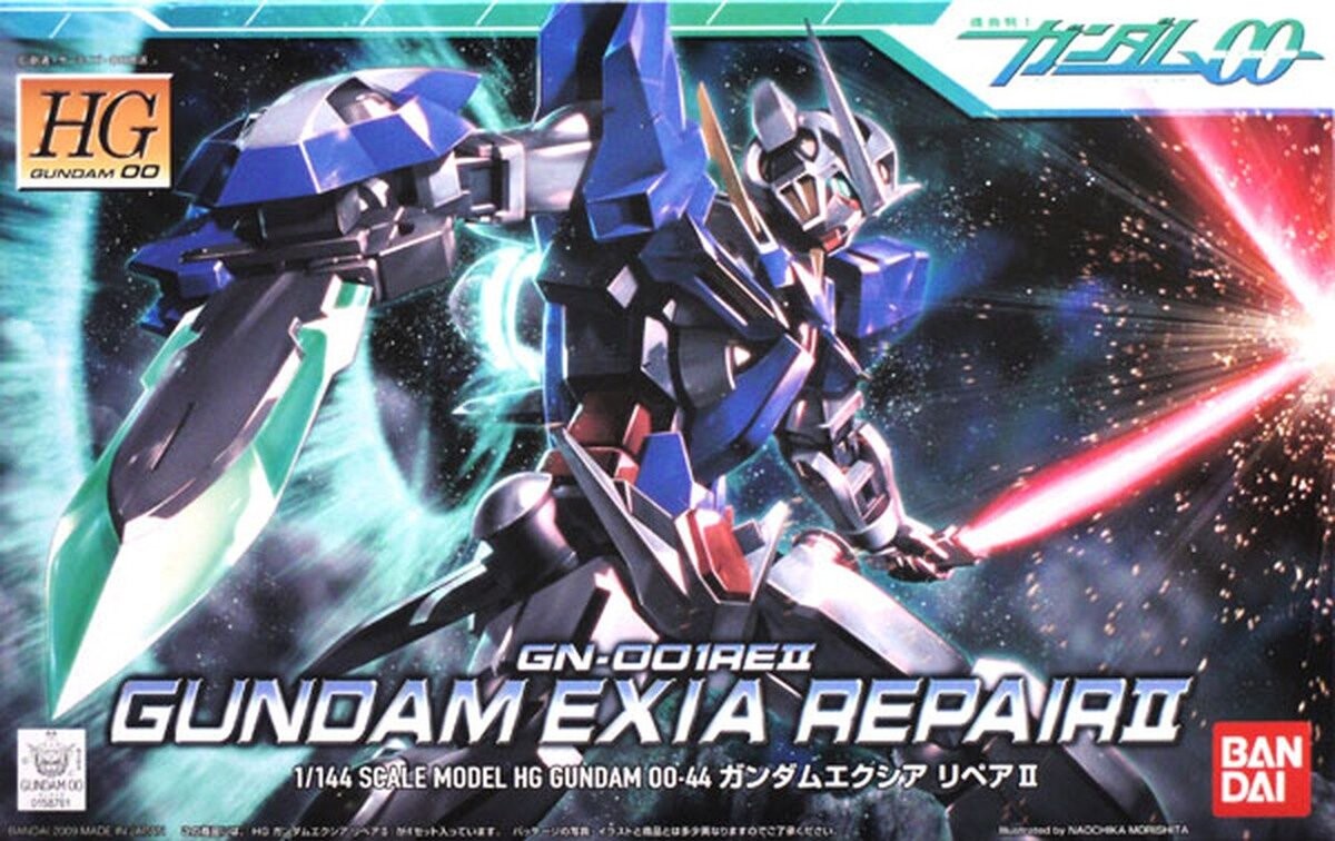 

Мобильный костюм Gundam, коллекционная фигурка Hg 1/144 Gundam Exia Repair Ii Mobile Suit Gundam