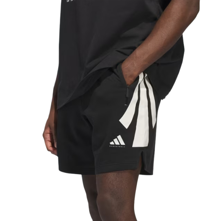 Мужские баскетбольные шорты Unisex Adidas, черный — фото 2