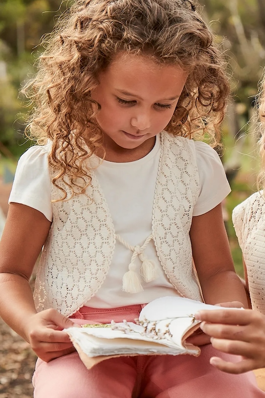 

Детская хлопковая футболка Mayoral, бежевый