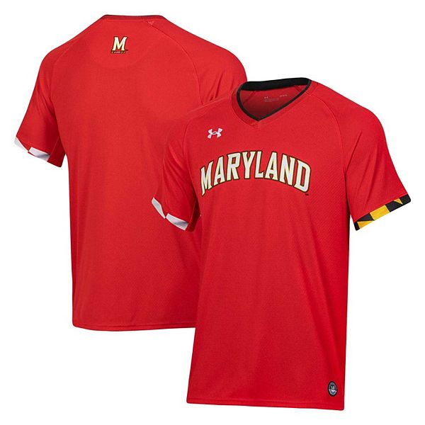 

Мужская красная футболка с v-образным вырезом Maryland Terrapins Under Armour