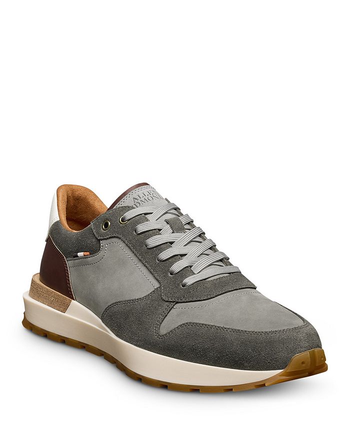 

Мужские кожаные кроссовки Lionel Low Top Allen Edmonds, серый