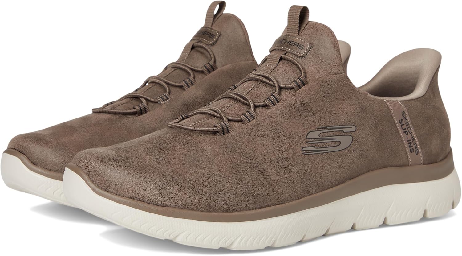 

Мужские кроссовки Skechers Summits Korlo без застежек, коричневый