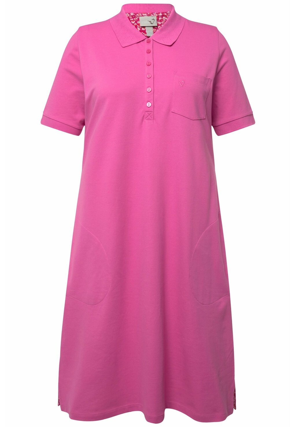 

Дневное платье SHORT SLEEVE SIDE Ulla Popken, розовый