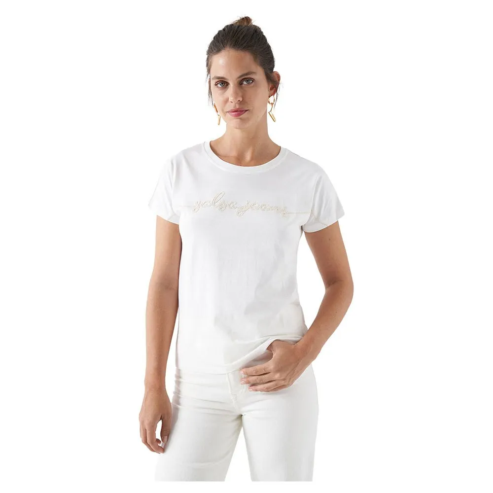 

Футболка Salsa Jeans Embroidered Branding, белый