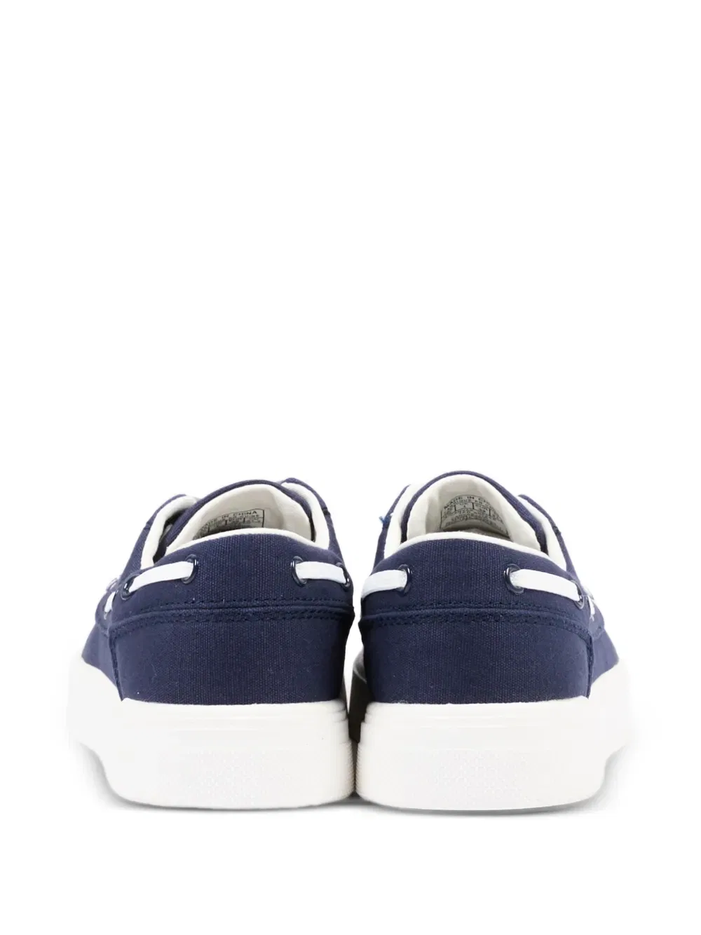 Мокасины на шнуровке с вышитым логотипом Polo Ralph Lauren Kids, синий — фото 3